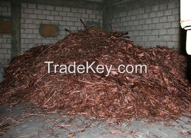 Millberry Copper Wire Scrap, 99.99% Purity