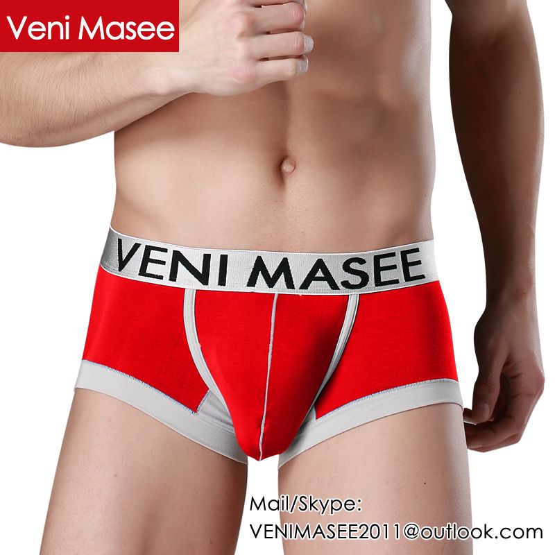 2015 New Arrival Veni Masee Fashion Sexy Modal Boxer Shorts Men Underwear Wholesale