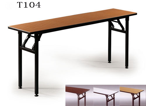 Folding rectangular tables