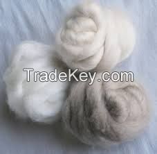 dehaired cashmere and animal fibers