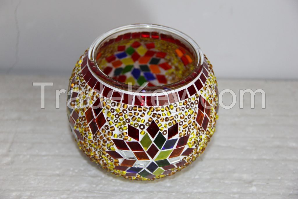 turkish mosaic lamp shabby chic glass candle holder hot sales