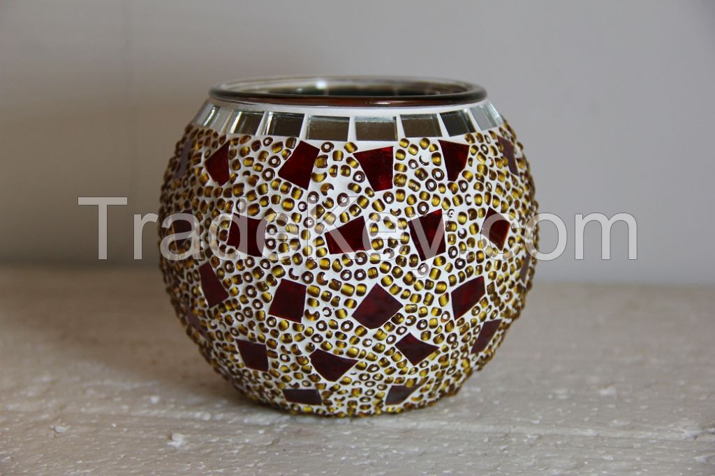 mosaic candle holder , lamps of mosaic of turkey.marriage decoration