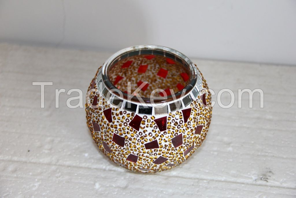 mosaic candle holder , lamps of mosaic of turkey.marriage decoration