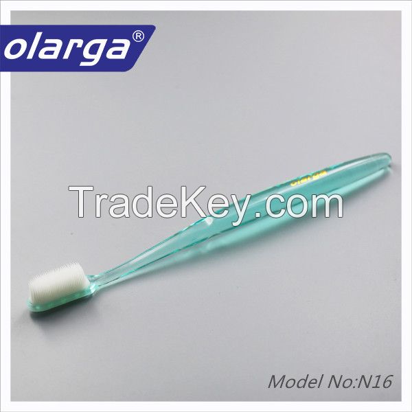 Super quality nano bristle adult toothbrush