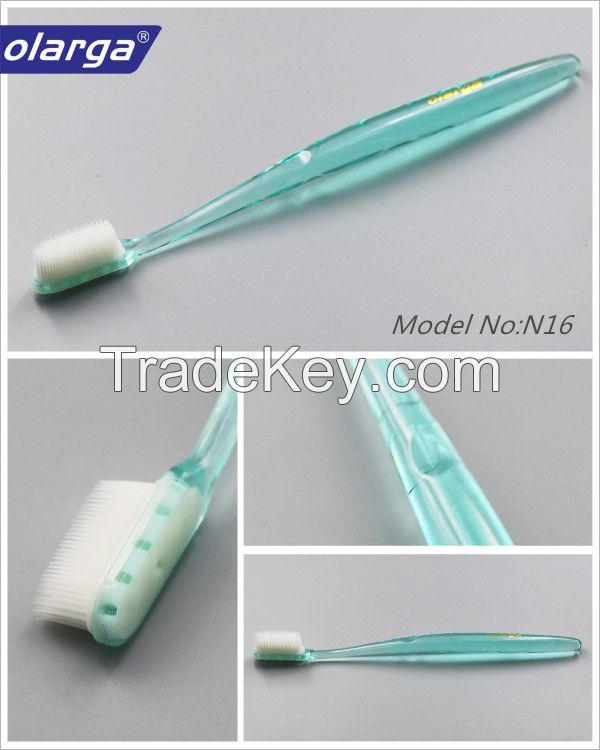 Super quality nano bristle adult toothbrush
