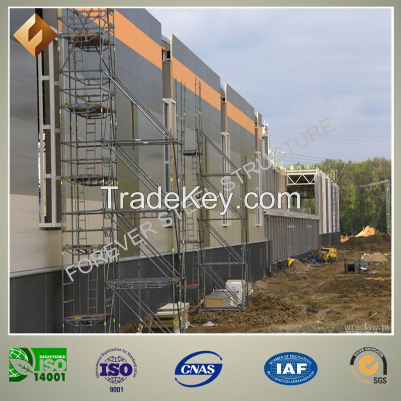 Light Prefabricated Fabrication Steel Structure for Workshop and Warehouse