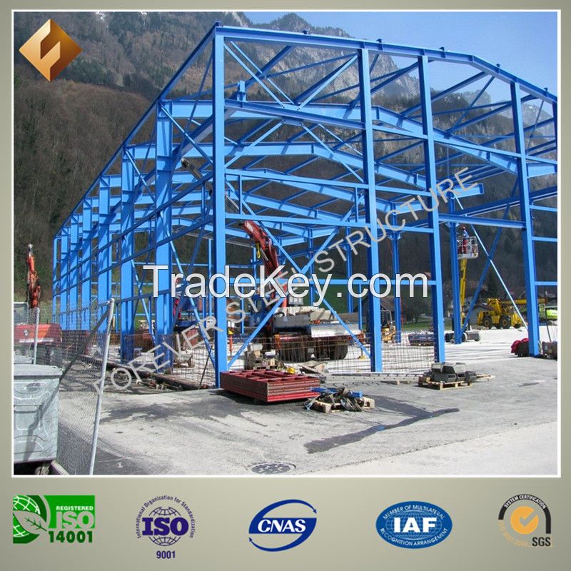 Movable Industrial Steel Building Fabrication Fire Resistence Painted