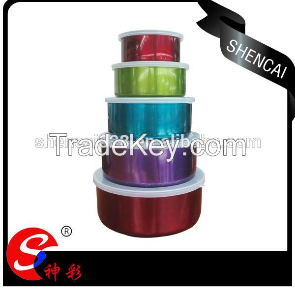 Stainless Steel mixing salad bowl/canister set