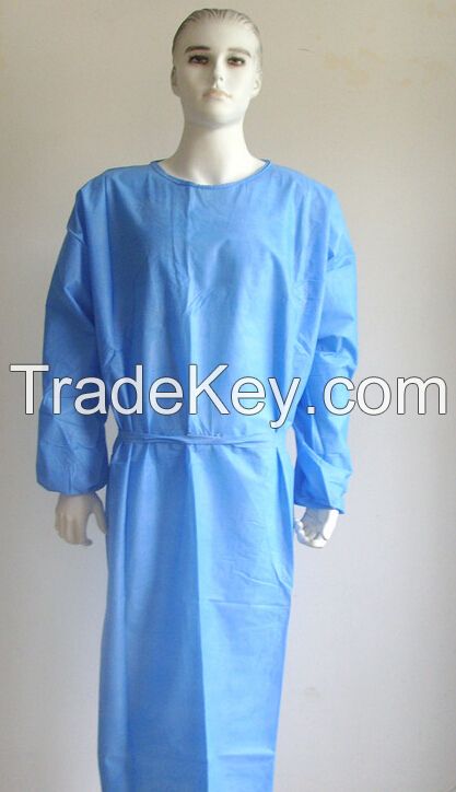 Disposable SMS Surgical Gown/Disposable Medical Protective Gown/ Isolation Gowns