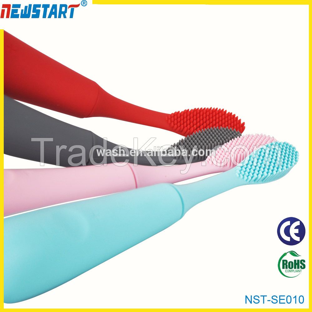 2015 innovative Products Rechargeable electric toothbrush, Convenient Silicone toothbrush