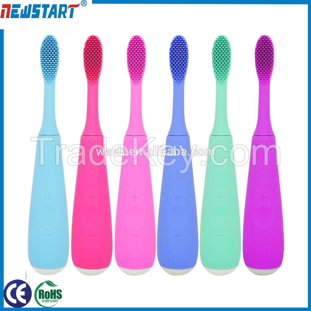 2015 innovative Products Rechargeable electric toothbrush, Convenient Silicone toothbrush
