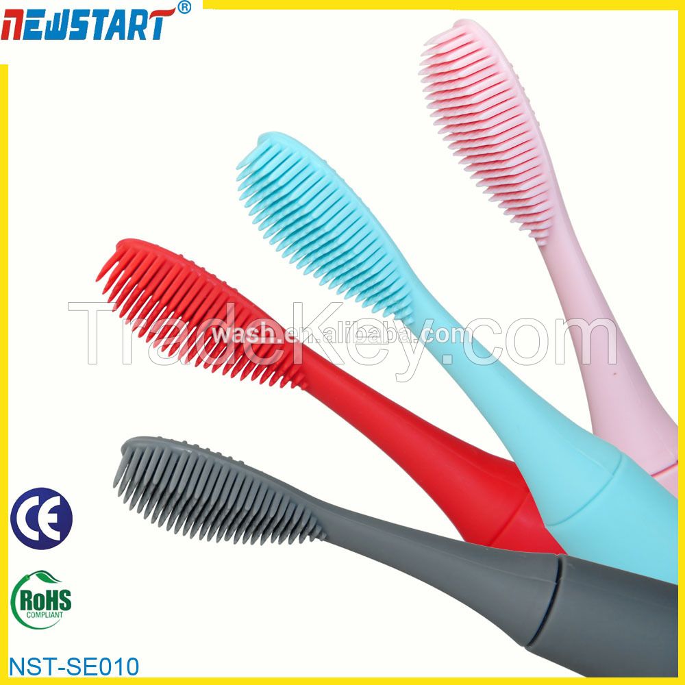 Hot selling new design Sonic electric toothbrushes, Silicone Rechargeable Toothbrushes