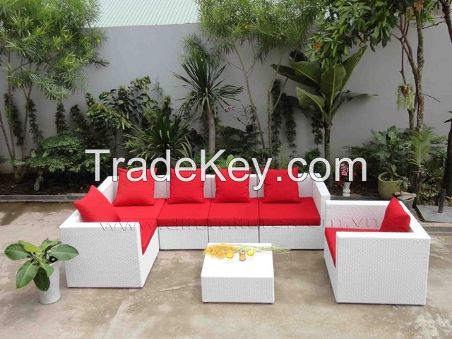 Outdoor wicker furniture