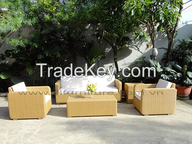 Poly rattan furniture