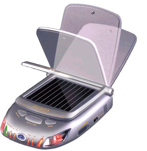 "Maruhama Brand" High sensitive radar detector with solar panel