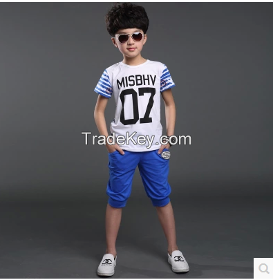 Virgin suit the new children's wear summer 2015 han edition fashion bo