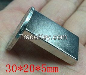 Best Quality Strong Magnetic Power Sintered NdFeB Neodymium block Magnets Coating Nickel