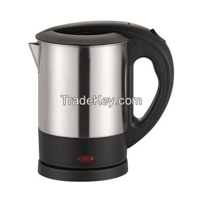 hot sell 1.0L mini cordless stainless steel electric kettle portable for travel