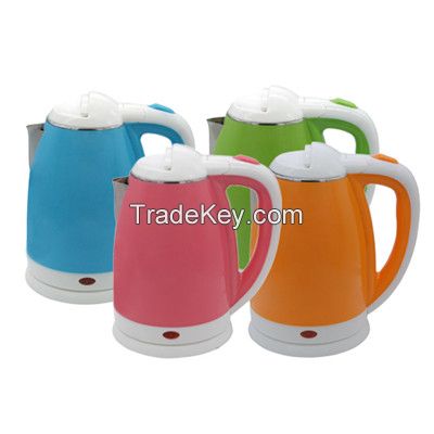 Double layers anti-scald cheap fast boil stainless steel electric water kettle