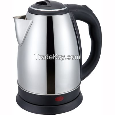 Popular 1.8L simple 360 degree rotational cordless stainless steel electric kettle