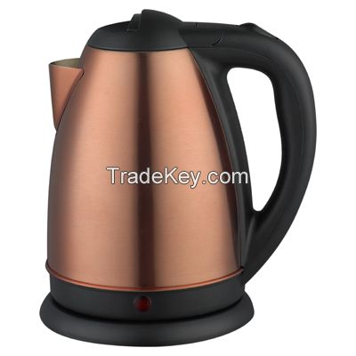 360 degree rotational cordless stainless steel electric kettle with color painted