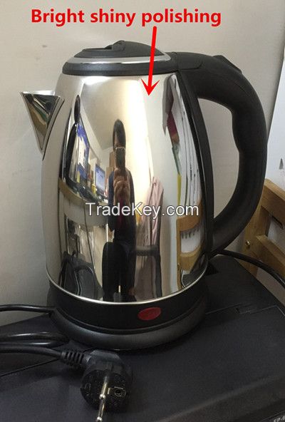 Popular 1.8L simple 360 degree rotational cordless stainless steel electric kettle
