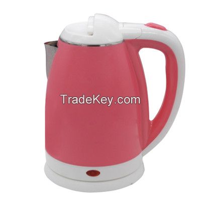 Double layers anti-scald cheap fast boil stainless steel electric water kettle