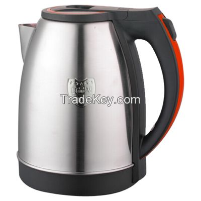 New design flat lid 360 degree rotational cordless stainless steel electric kettle