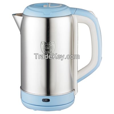 Wholesale high quality 2.0L 360 degree rotational cordless stainless steel electric kettle