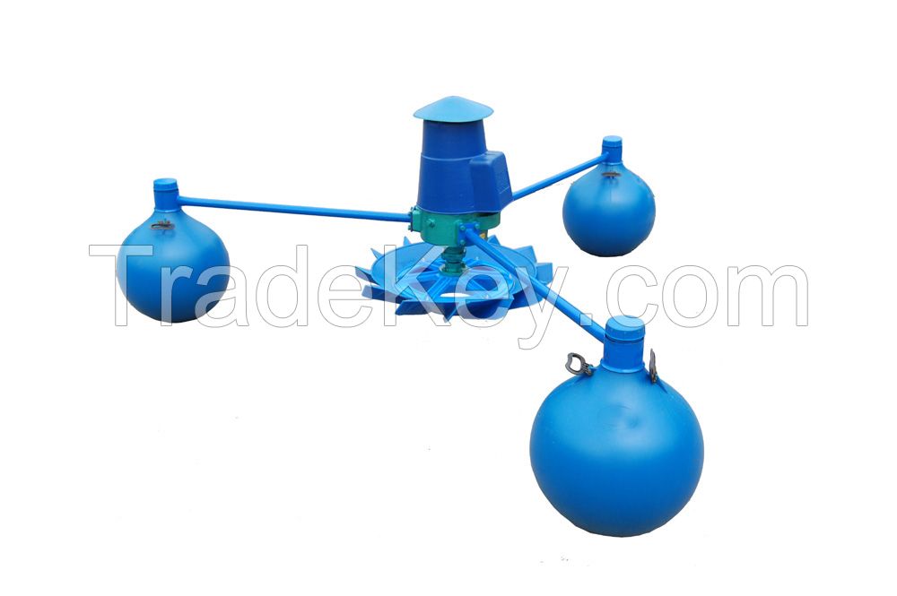 Quality Fish Farming Equipment Impeller Aerator with 3 Float Balls