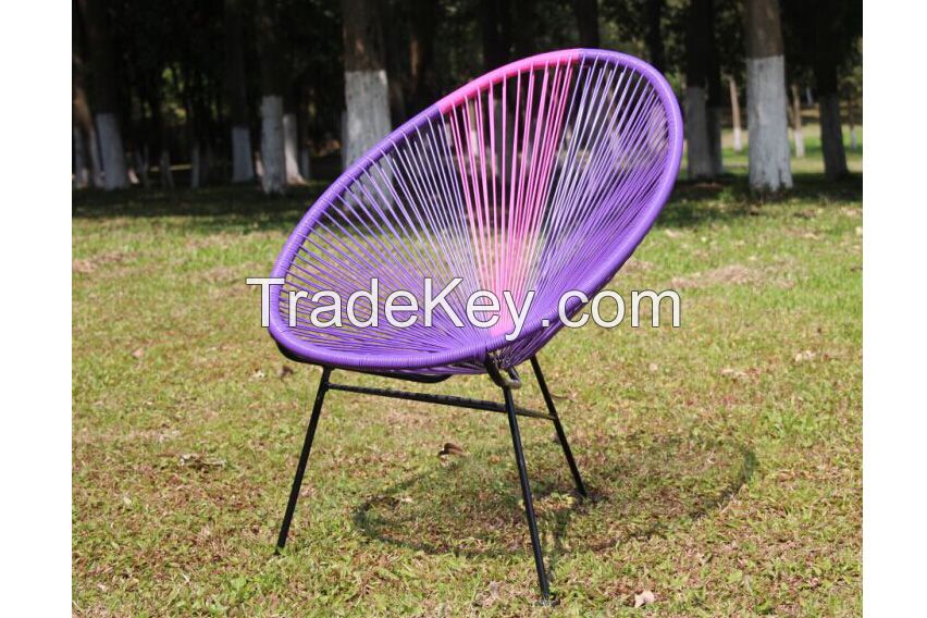 Plastic rattan woven handmade egg leisure chair