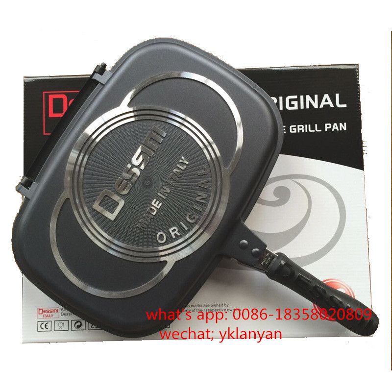 Dessini 36CM Double grill pan double fry pan China factory