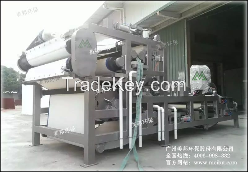 Stainless Steel Sludge Dewatering Belt Press Equipment