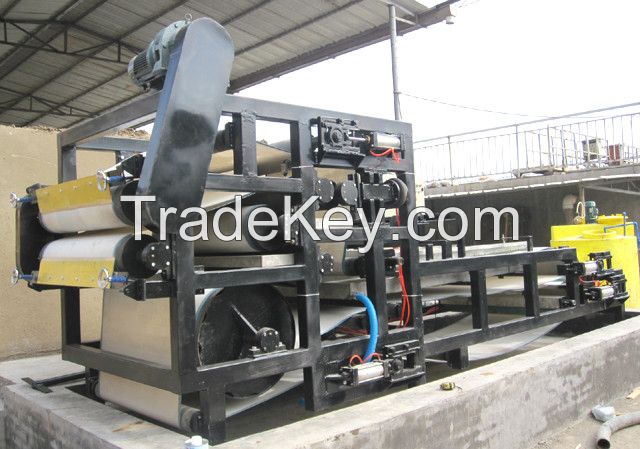 High Pressure Belt Filter Presses For Grains Dewatering , Brewery Plant