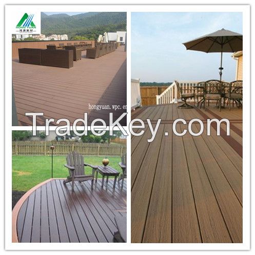 outdoor waterproof anti-slip wpc deckingï¼wood composite plastic  floor