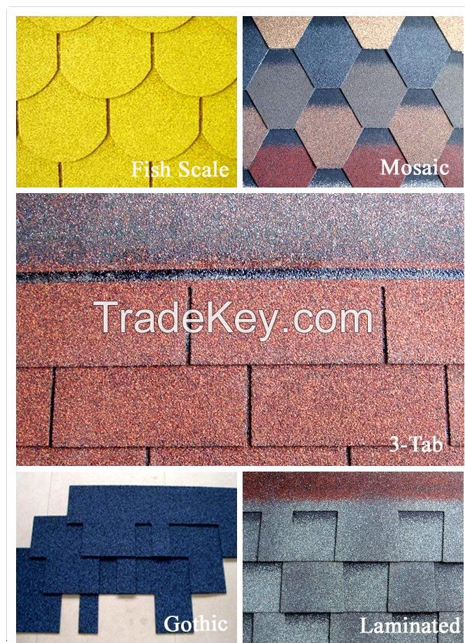 Fiberglass roofing asphalt shingles/roof tiles