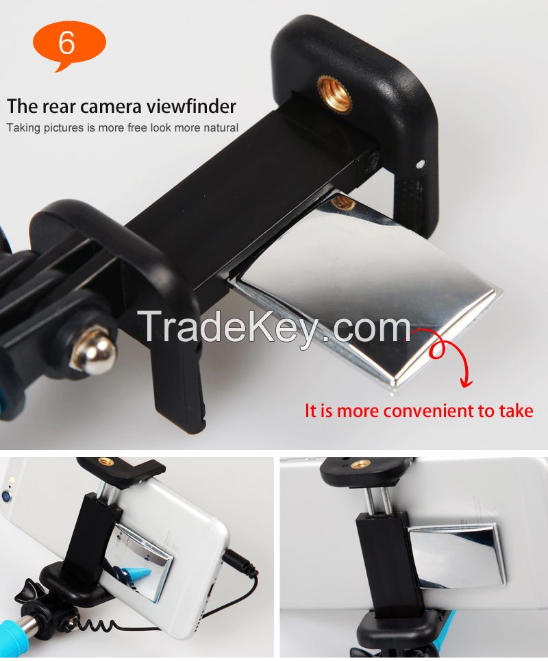 15.5cm Shortest Selfie Stick Mirror