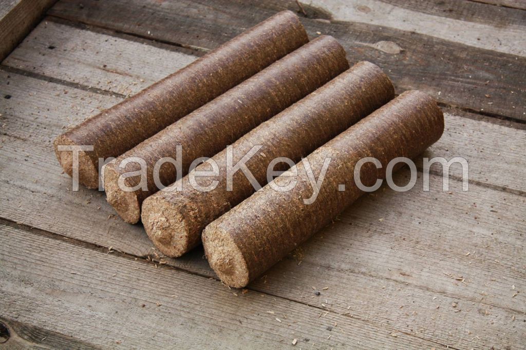 Wood briquettes DIN+ certified