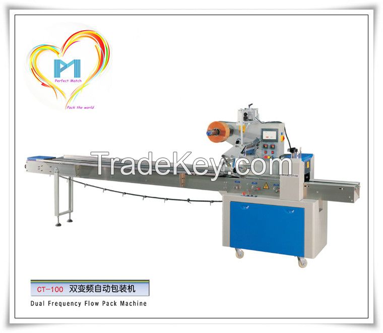 Automatic Horizontal Flow Pack Food Packaging Machine CT-100