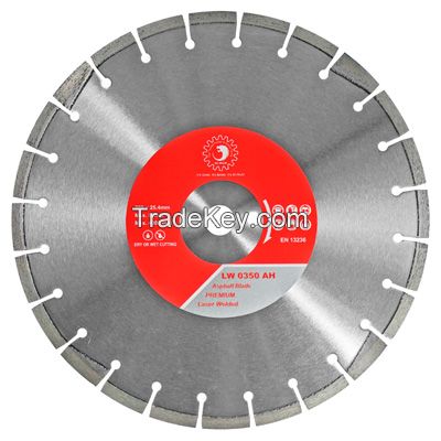 14 Inch Laser Welded Diamond Saw Blade for Asphalt, Dry Cutting