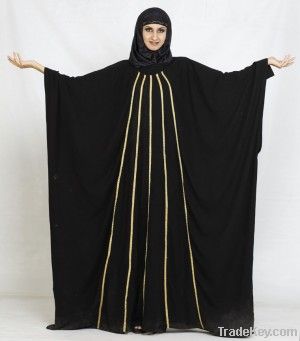 Butterfly Style Black Abaya