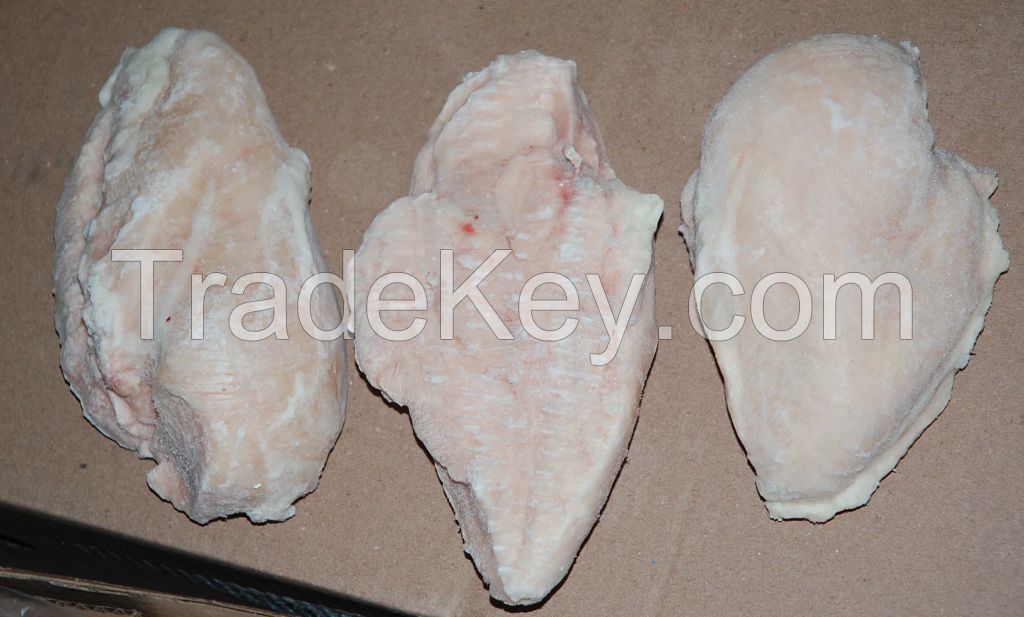 Frozen HALAL chicken fillets.