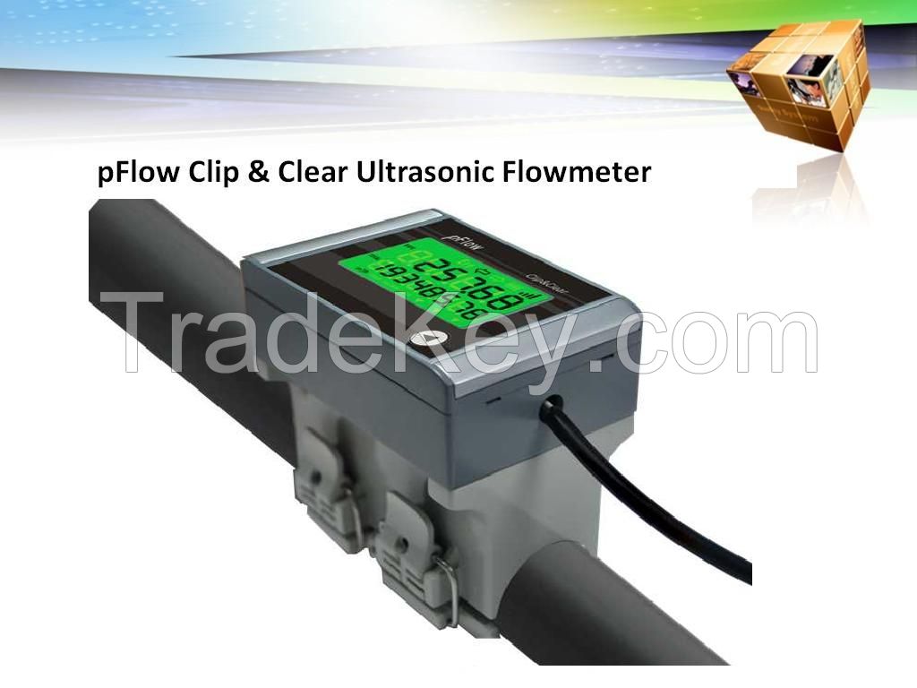 pFlow Clip & Clear Ultrasonic Flow meter