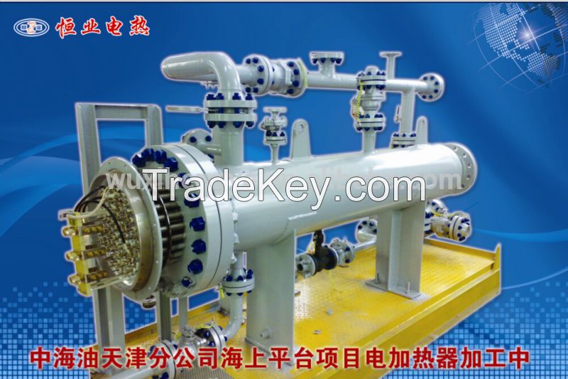 industrial electric heater for gas, water, oil