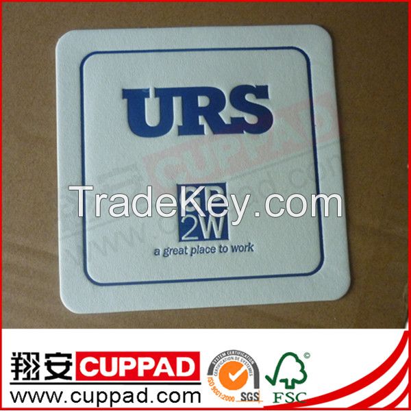 disposable paper drink absorbent tissue coaster supplier hotel drink c
