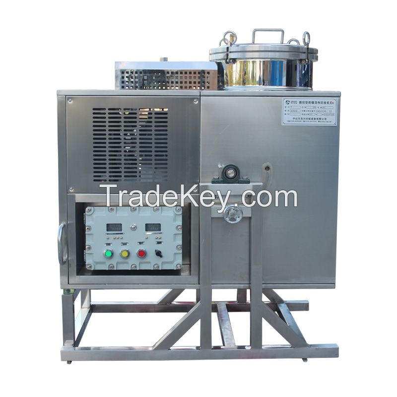 Ex solvent recovery machine