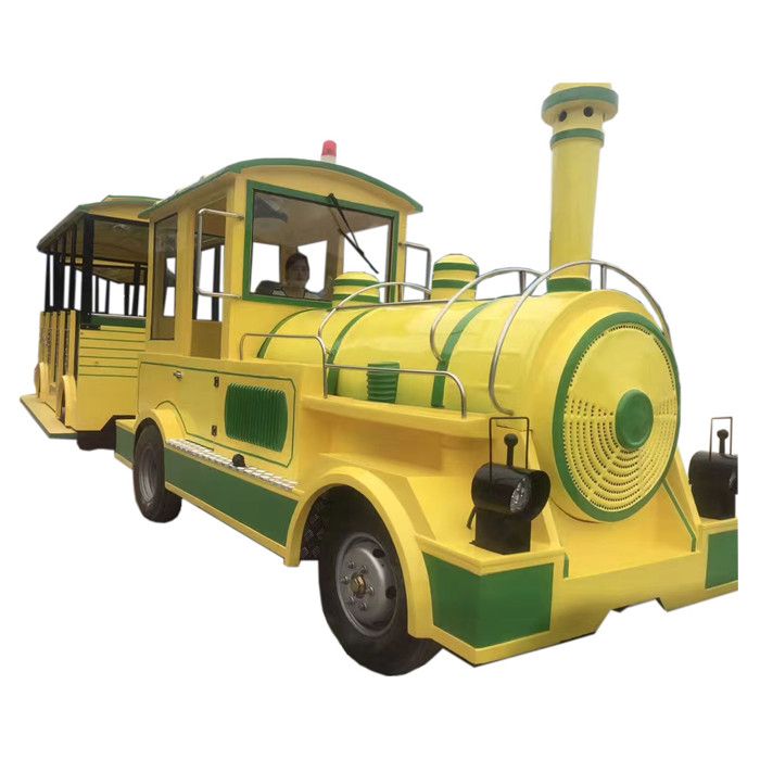 YG-131TU amusement ride electric wheel train on wheel