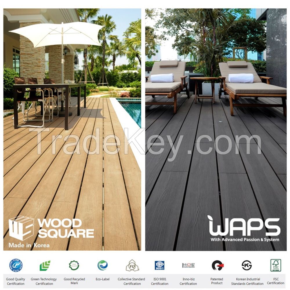 [WAPS] WOOD SQUARE - Wood Plastic Composite(WPC) Deck, Flooring, Landscaping, Resort, Hotel