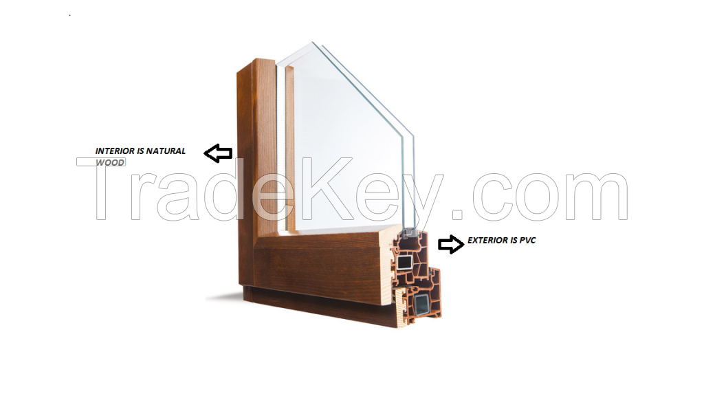 HOLZPLAS PVC WOODEN COMPOSITE WINDOW