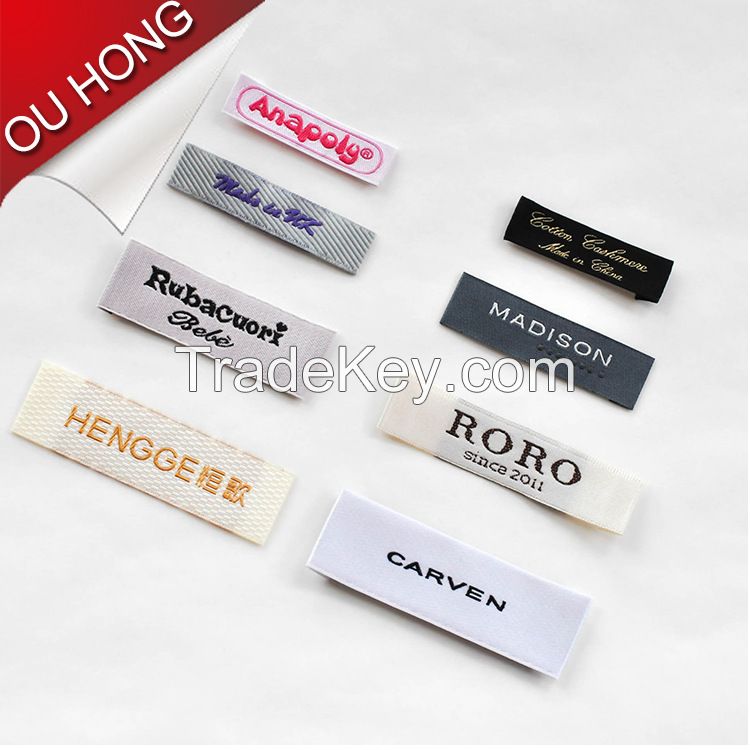 2015 Hot New Design Brand Custom Cheap Woven Label